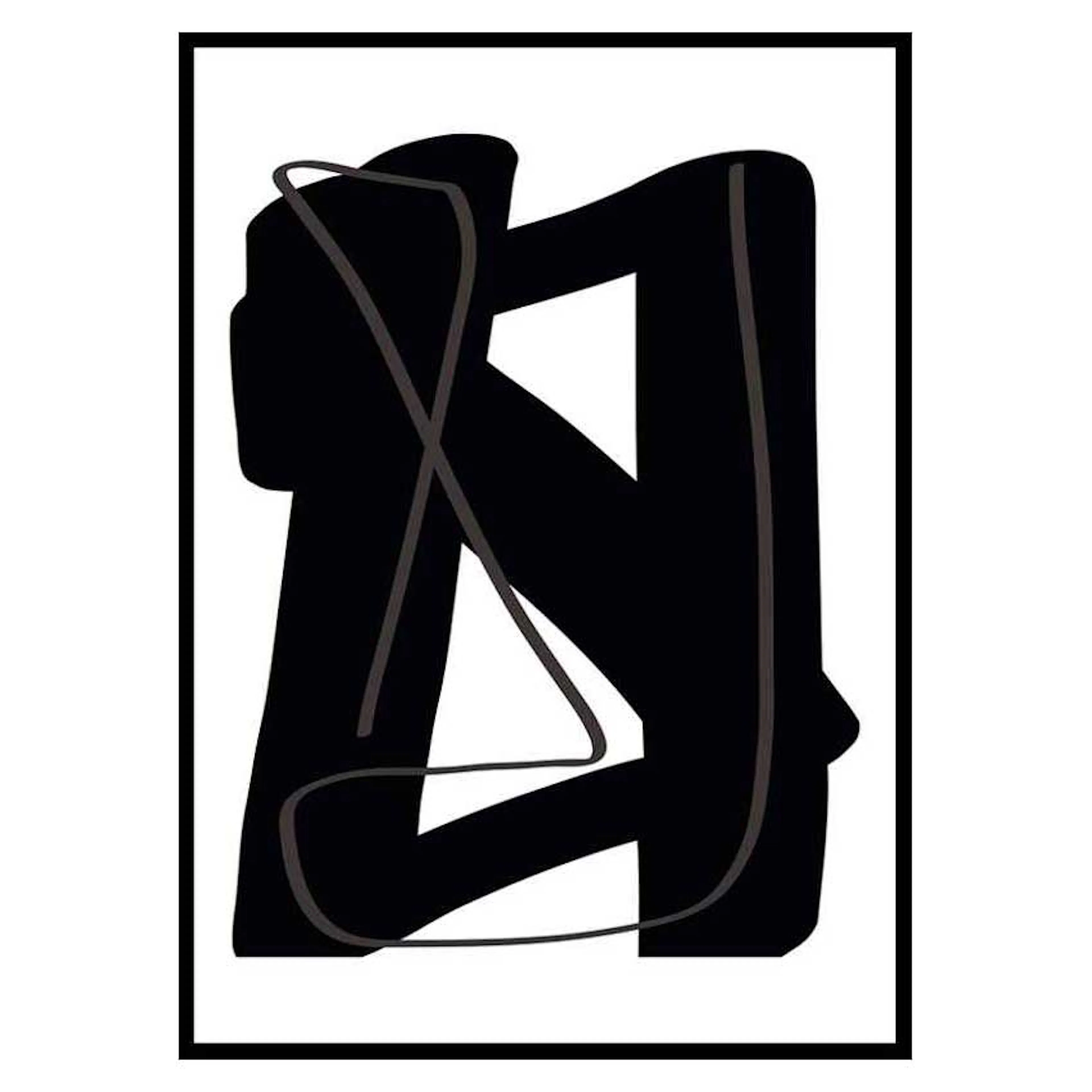 Poster Gallerix  Noir Audacieux