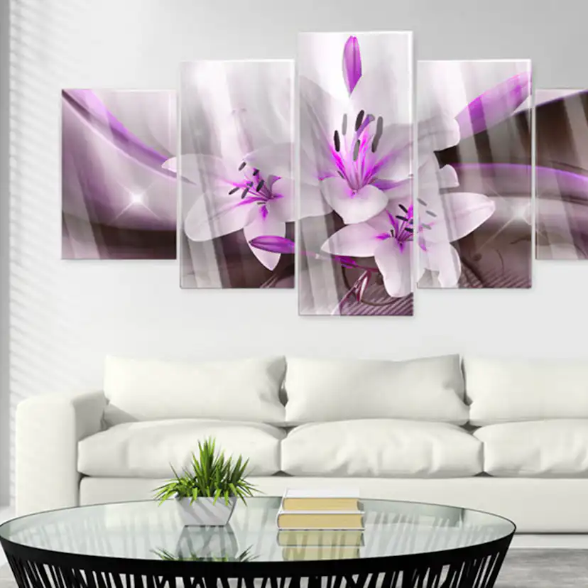 Akrylglastavla Arkiio Violet Desert Lily