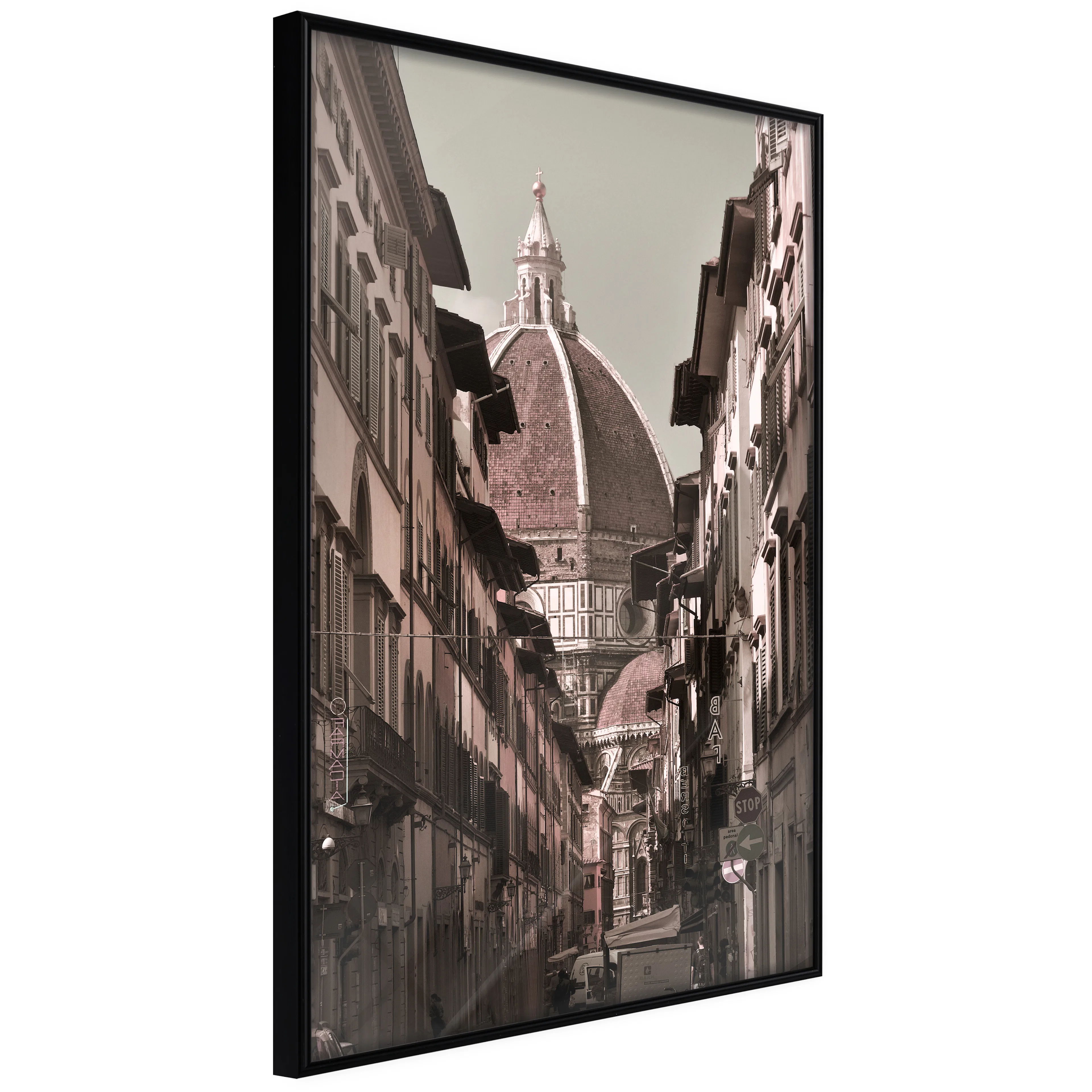 Affisch - Florence [Poster] 40x60 Svart ram, 40x60 cm
