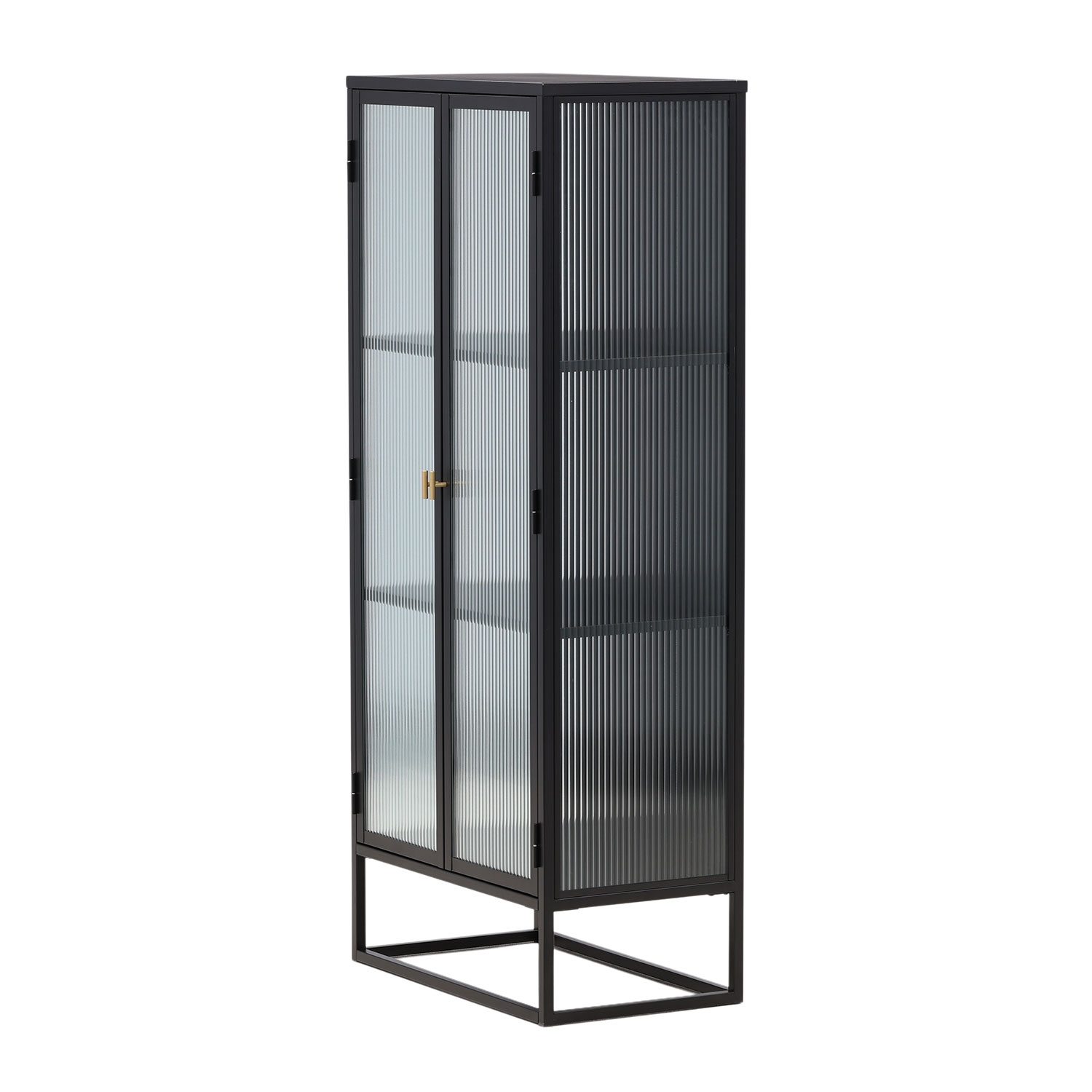 Vitrinskåp Venture Home Garis Svart Stål 160cm