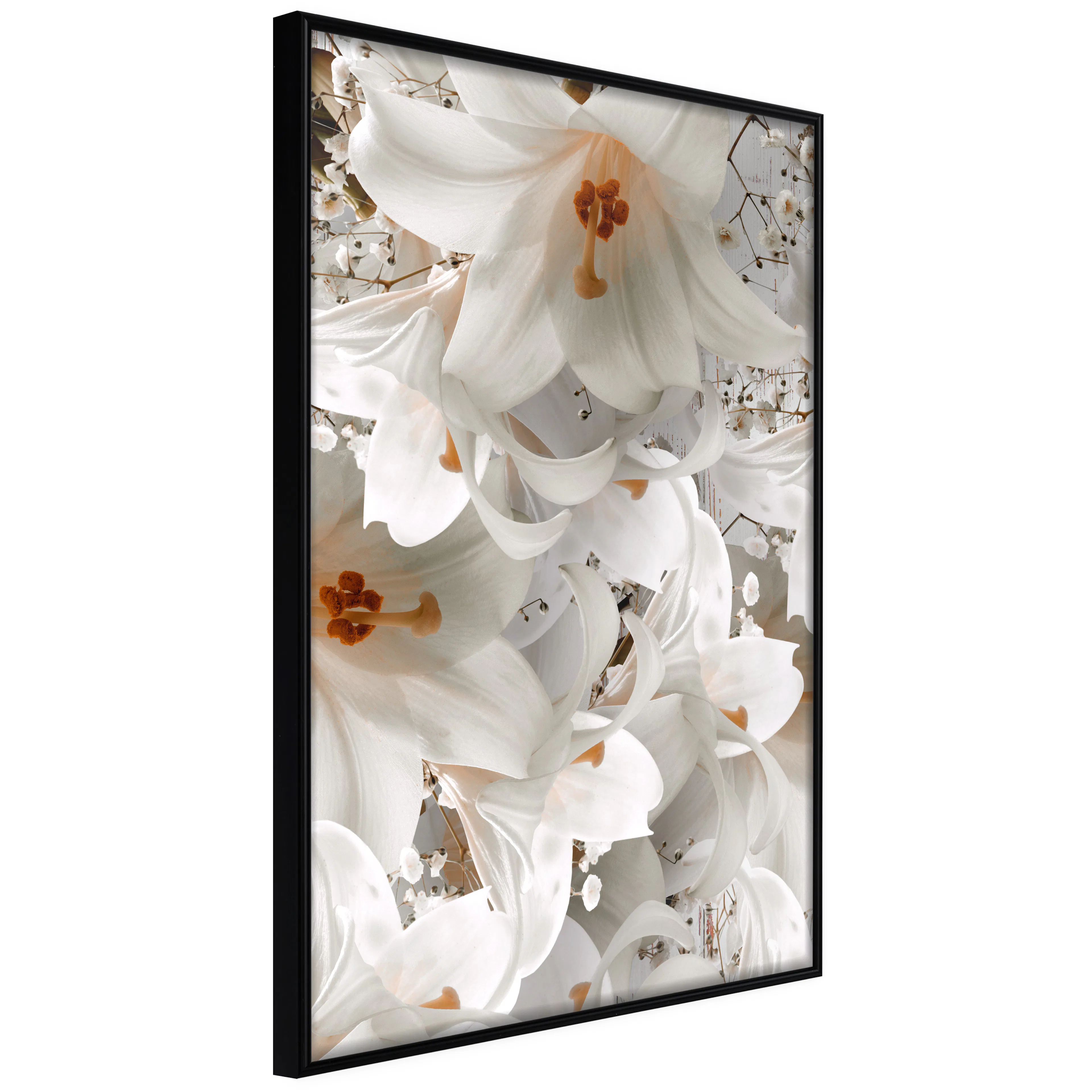Affisch - White Blow [Poster] 40x60 Svart ram, 40x60 cm