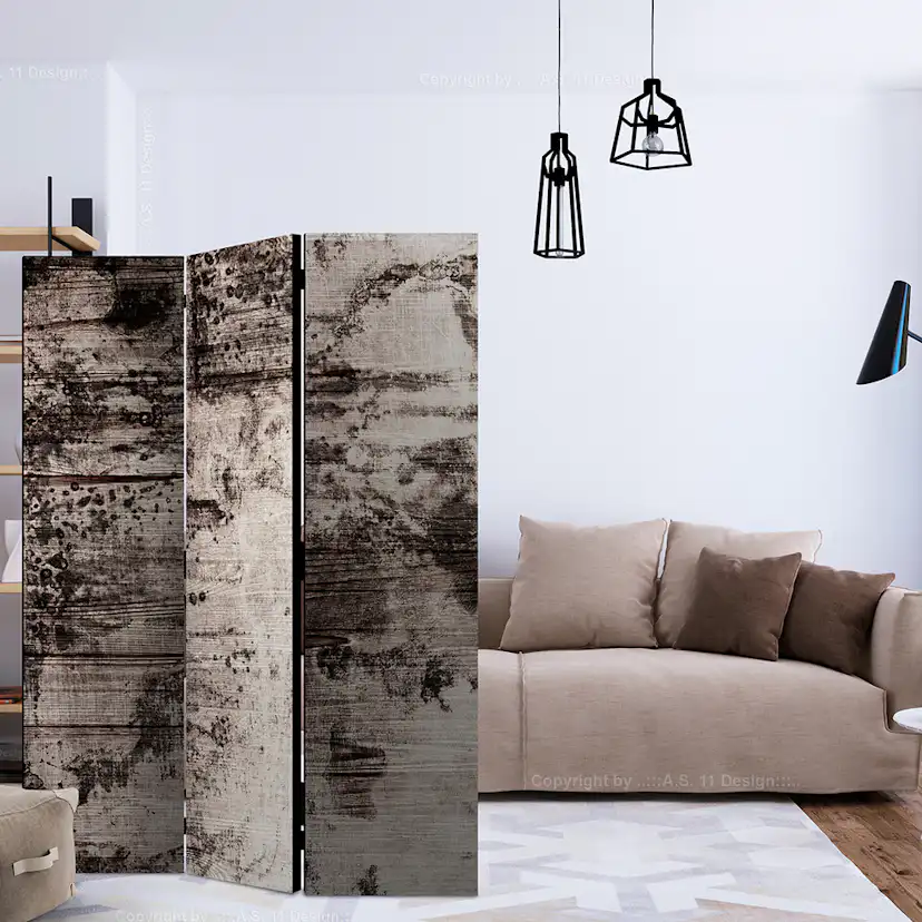 Rumsavdelare Arkiio Burnt Wood 135x172 cm