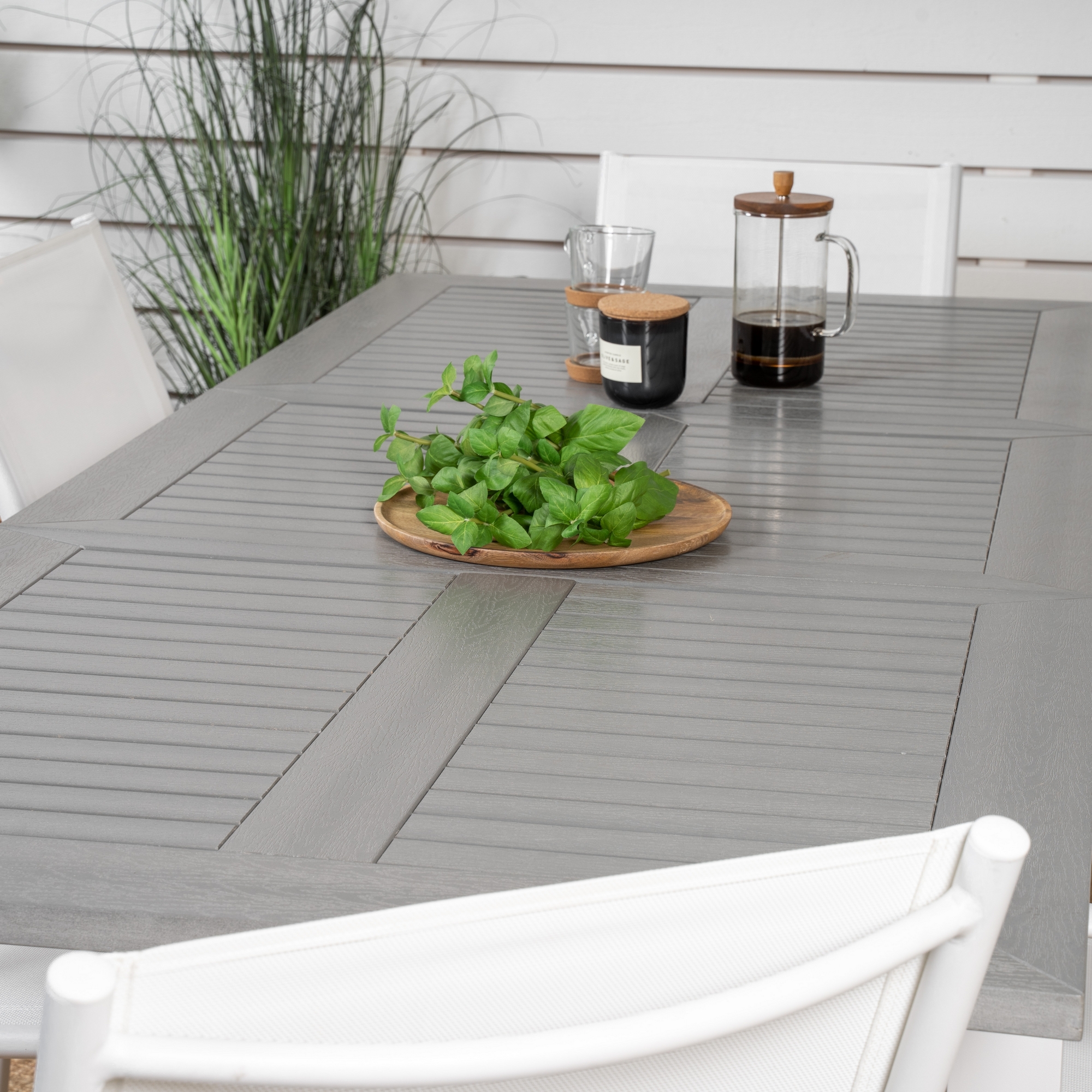 Matgrupp Venture Home Aleyna 152/210 med 6 Siri Karmstolar