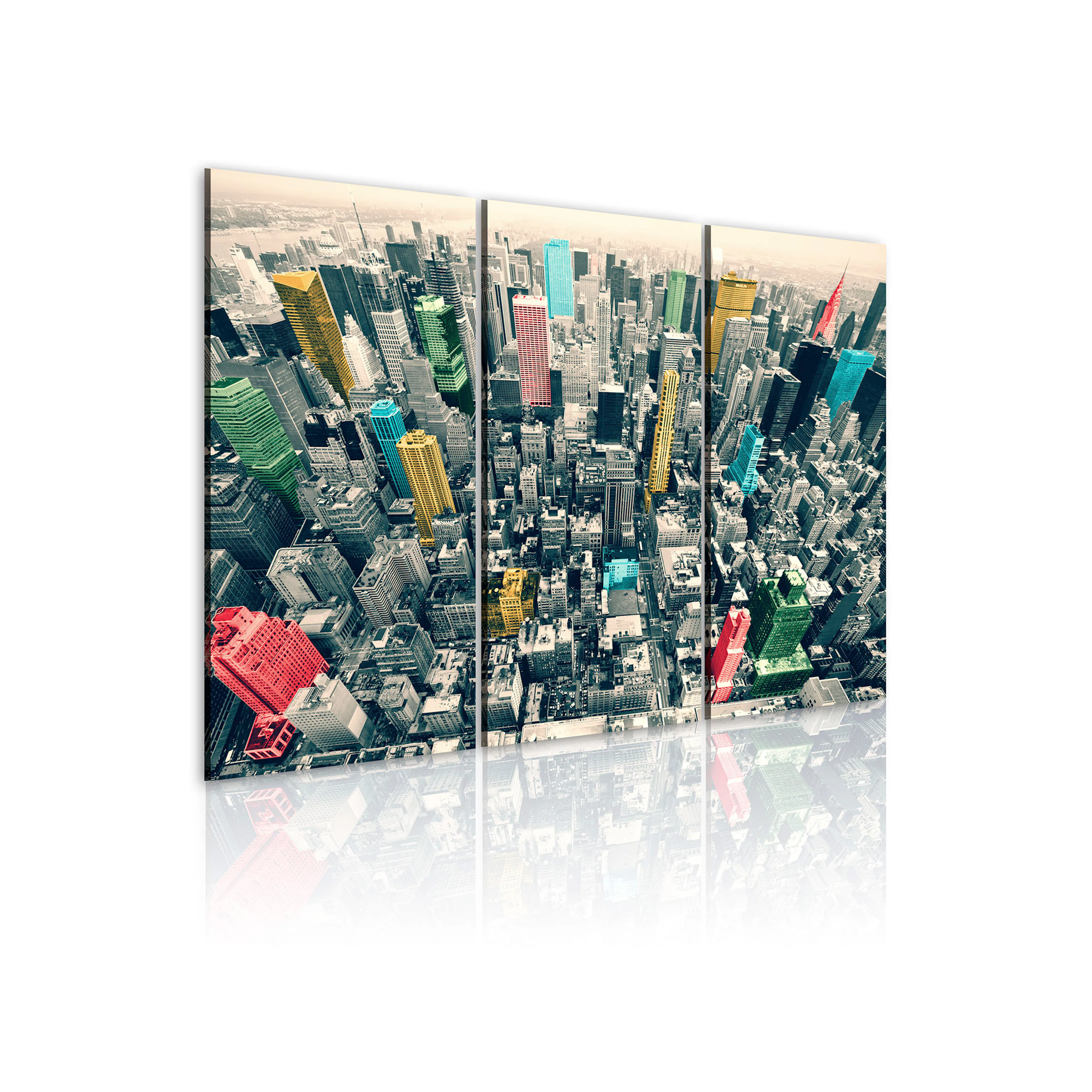 Tavla Arkiio New York Black & White & Colors