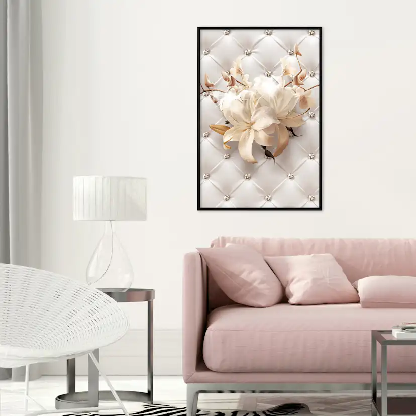 Poster Artgeist Affisch Diamond Lilies