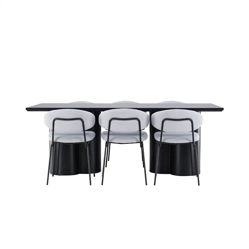 Matgrupp Venture Home Olivia 210 med 6 st Chico Stolar