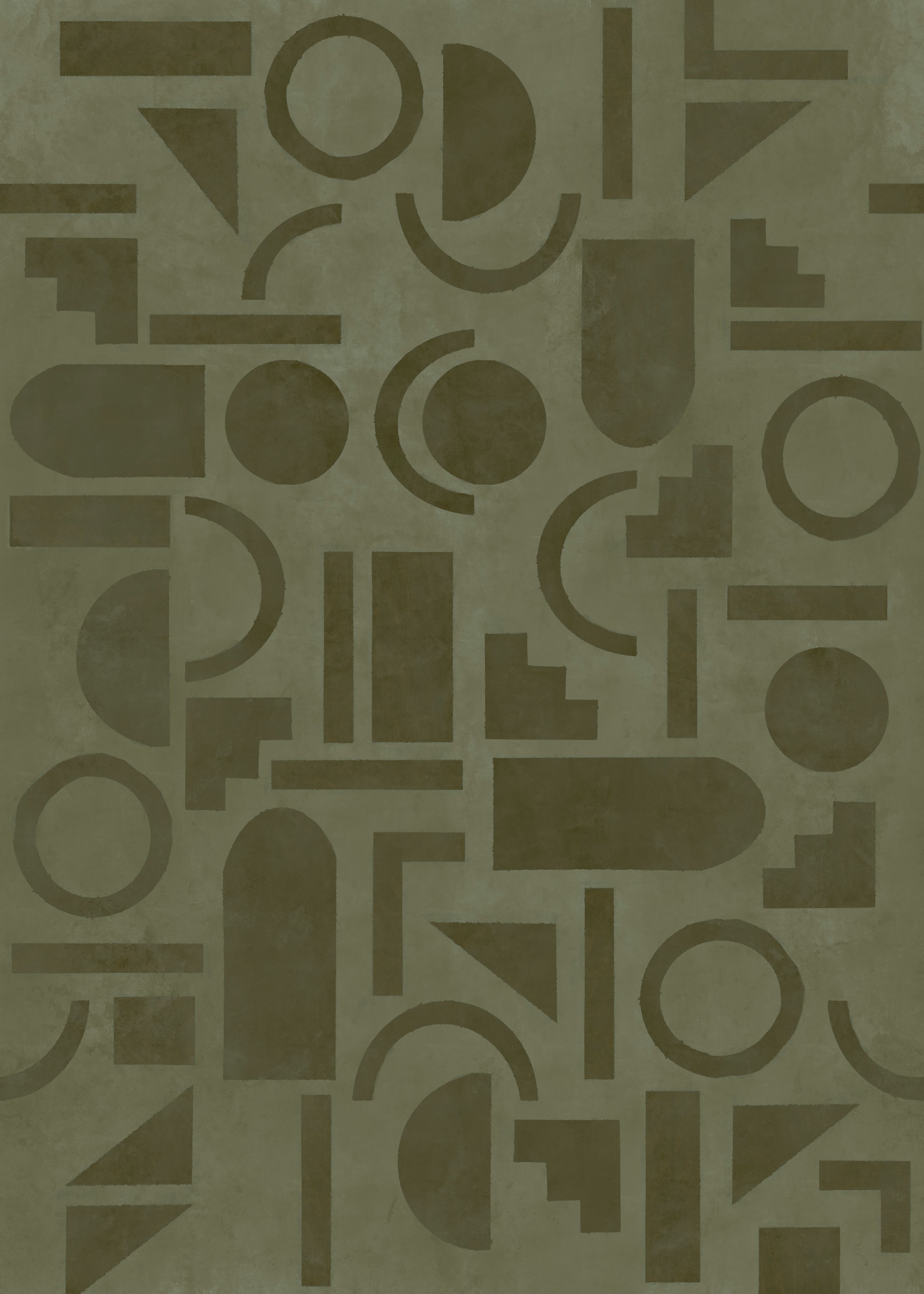 Fototapet LOOKS by Wolfgang Joop Looks Geometrisk Grön 121030