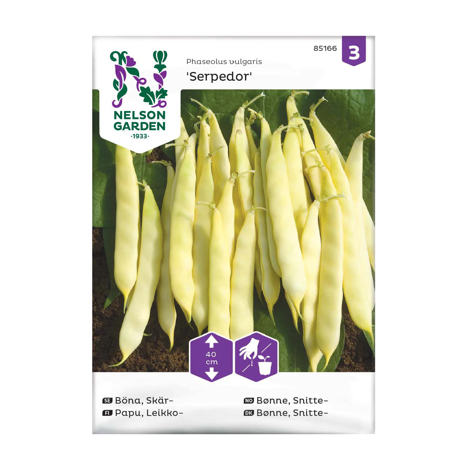 Frö Skärböna Nelson Garden Serpedor
