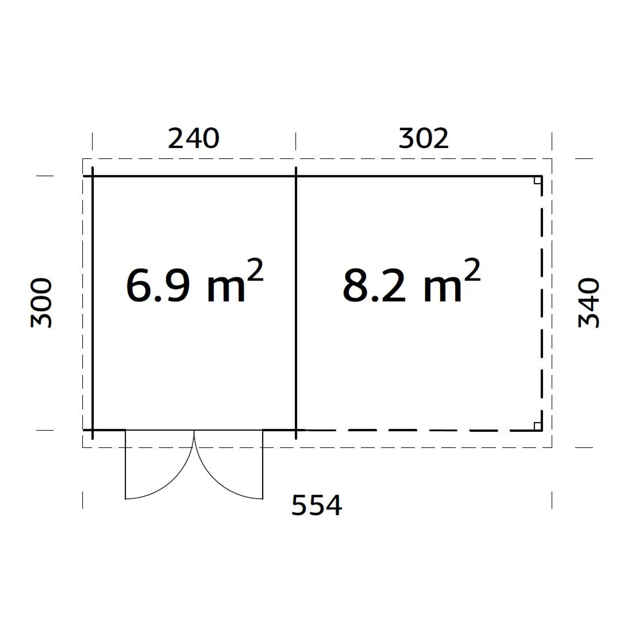 Stuga Palmako Ella 15,1 m2