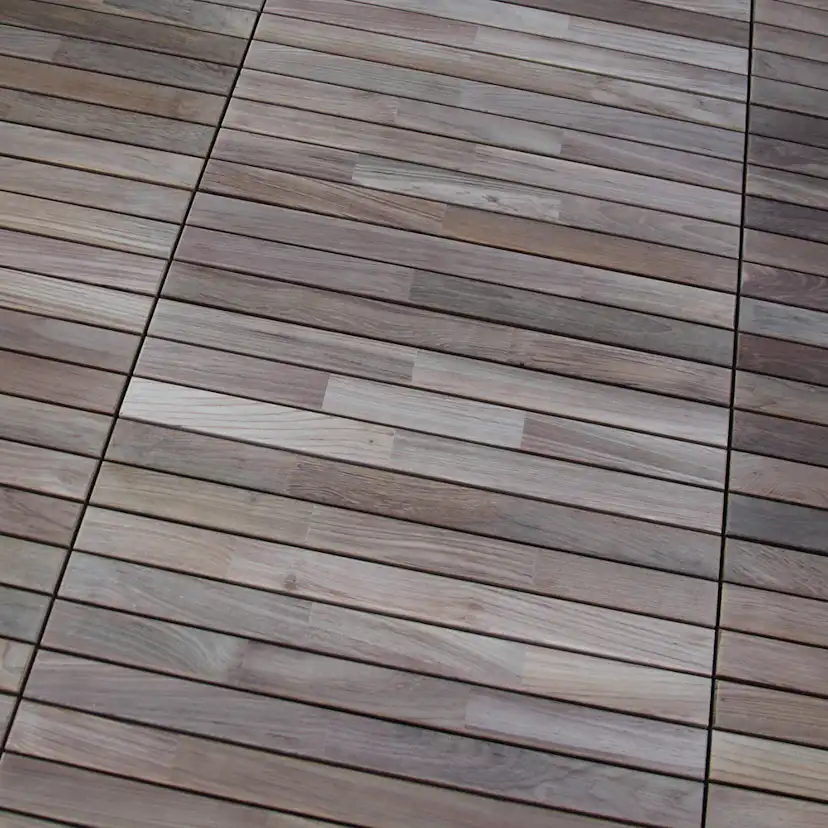 Trall Strand Stainless Teak Deltaplattan 30x60 Typ D Höger
