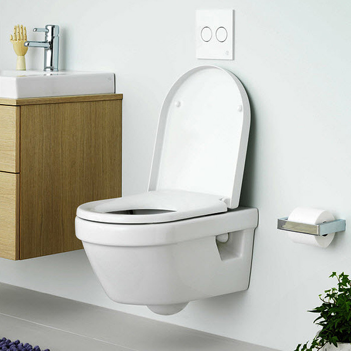 Vägghängd Toalettstol Gustavsberg Hygienic Flush 5G84