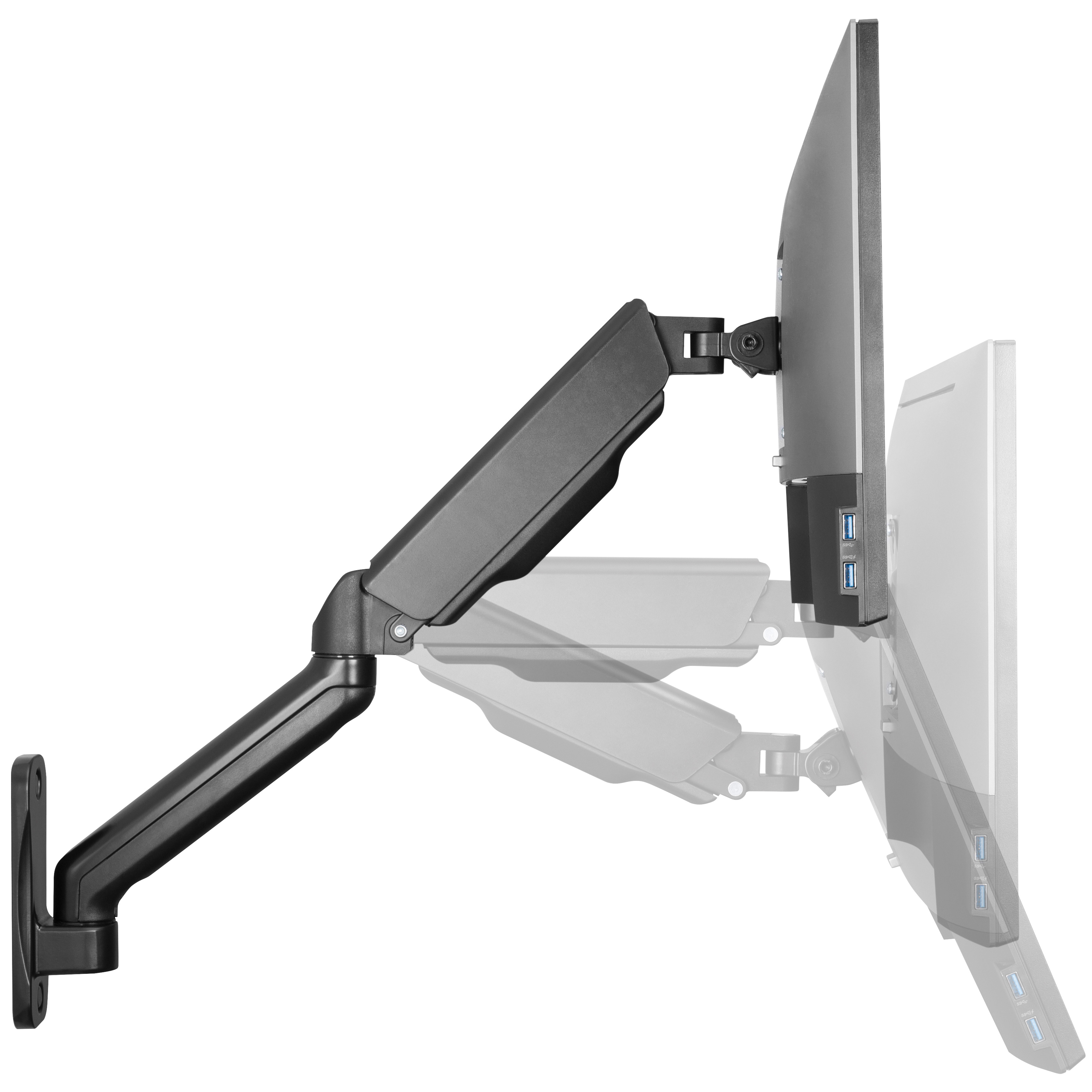 Monitorarm LogiLink Väggfäste 17-32 tum Gasfjädrad 450 mm