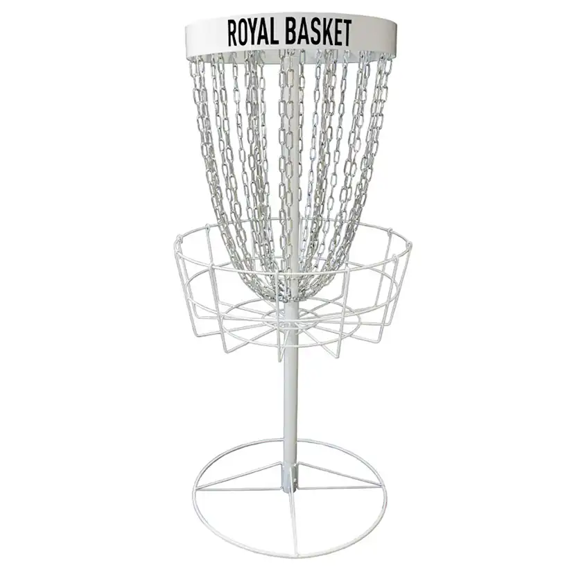 Frisbeegolfkorg Viking Discs Royal Basket Stålkorg Vit