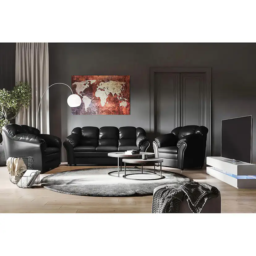 Soffgrupp Scandinavian Choice Salvador 3-sits+2-sitssoffa med Fåtölj Konstläder