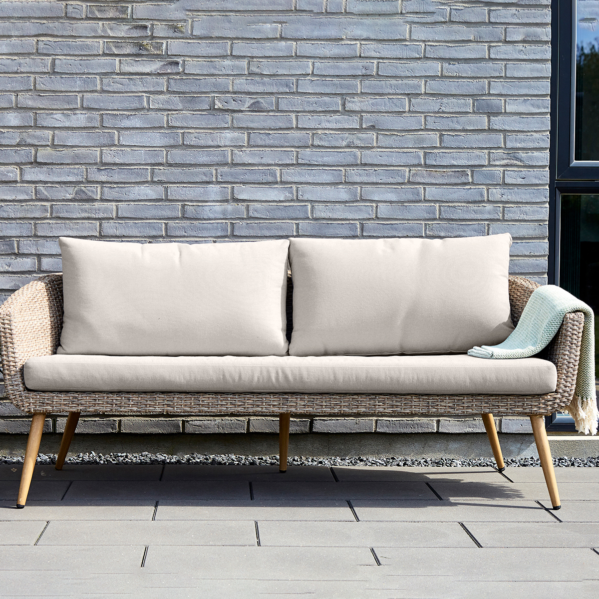 Soffa Comfort Garden Johannes 3-sits inkl. Dynor