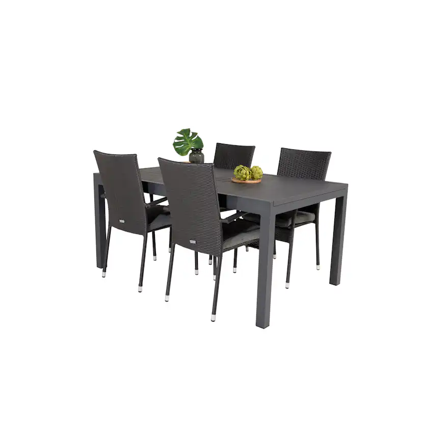 Matgrupp Venture Home Madrid 160/240 med 4 Asta Stolar