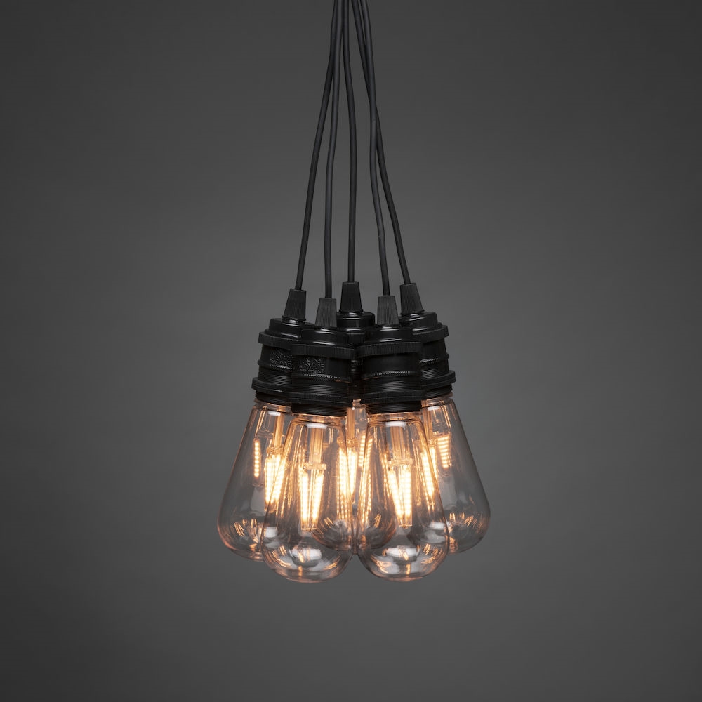 Startset Gnosjö Konstsmide E27 10 Amber LED Dimmer