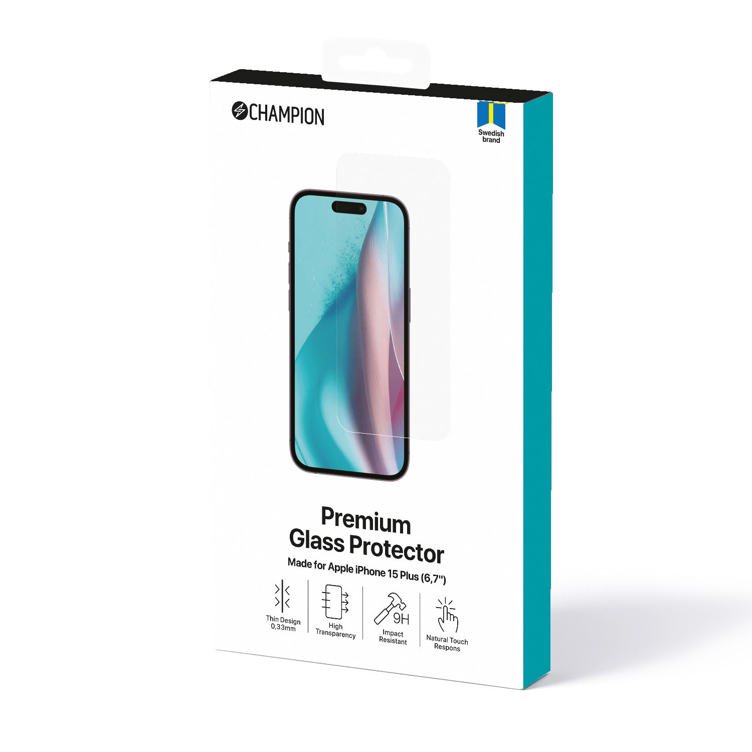 Skärmskydd Champion iPhone 15 Plus