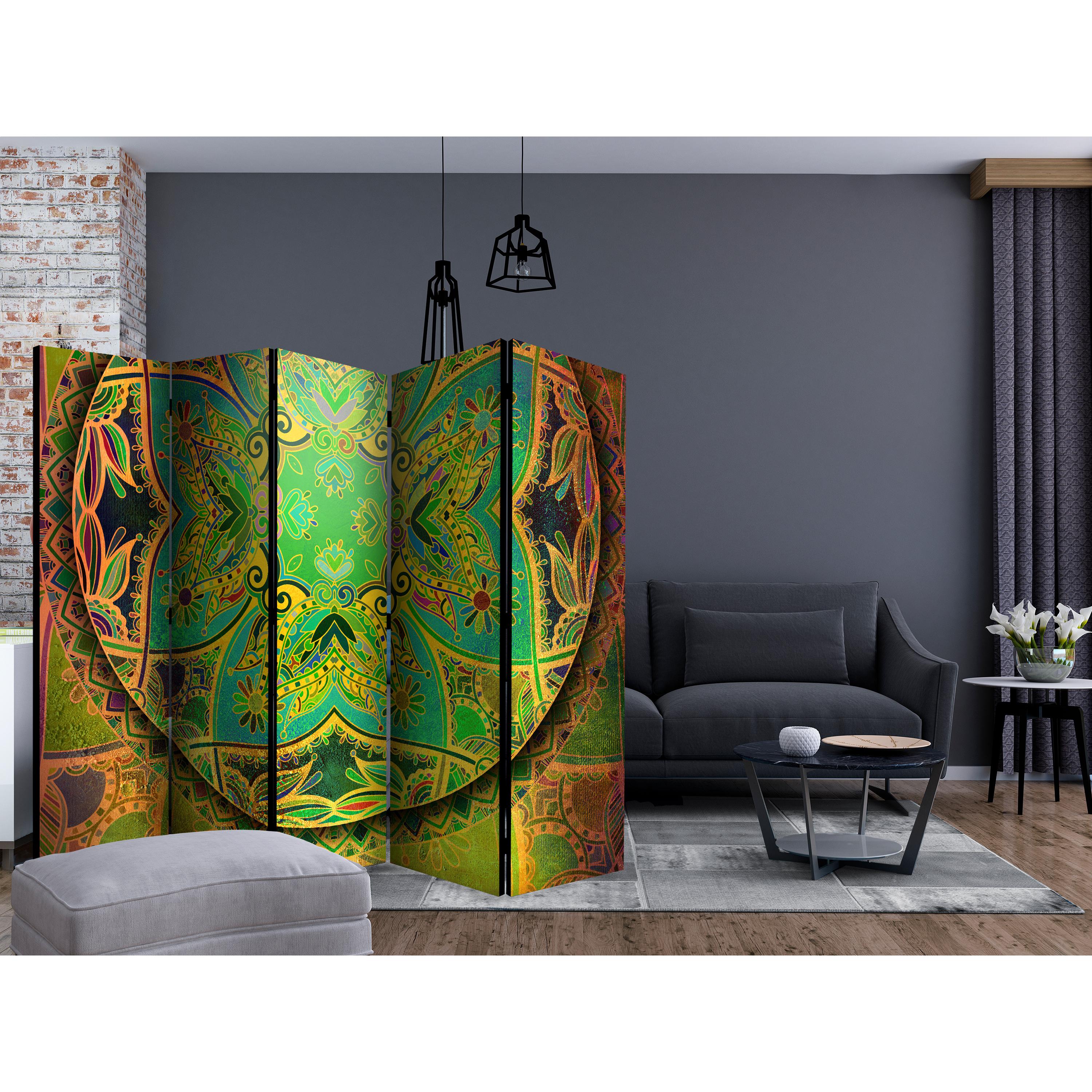 Rumsavdelare Arkiio Mandala Emerald Fantasy II 225x172 cm