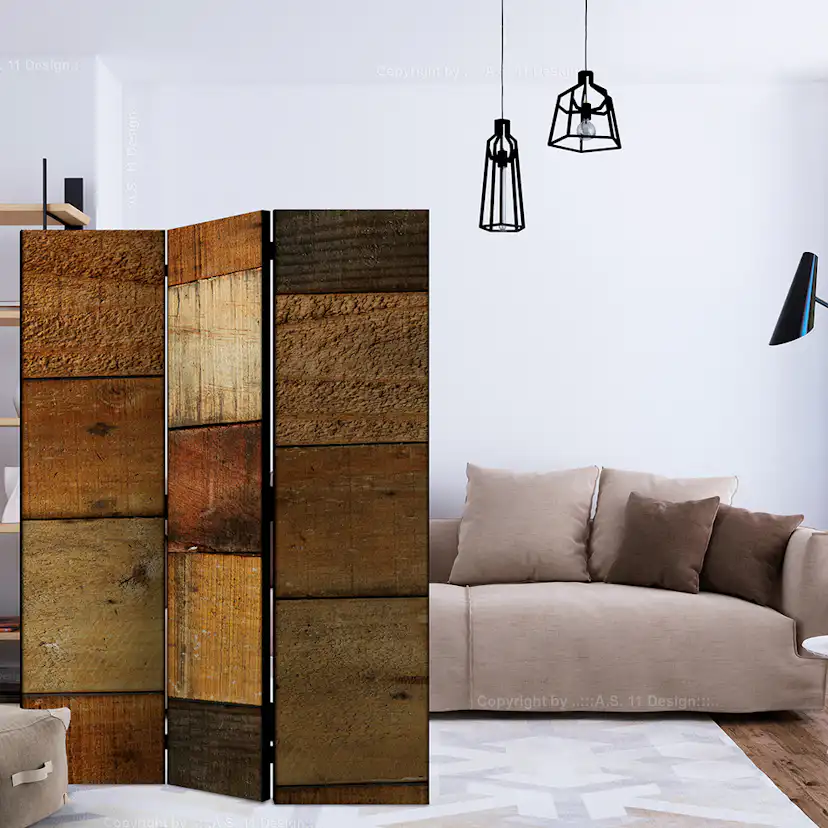Rumsavdelare Arkiio Wooden Textures 135x172 cm