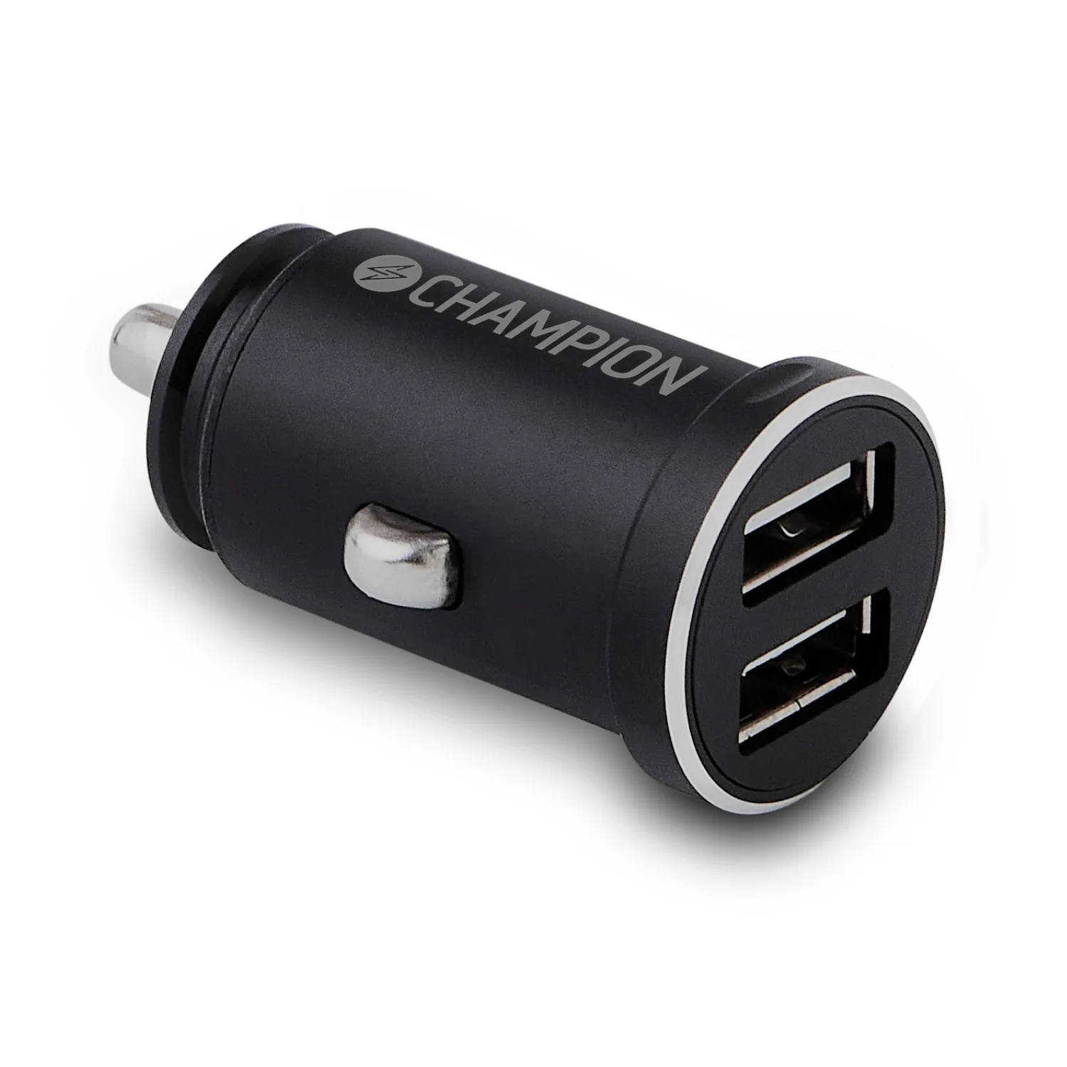 Billaddare Champion 24W 2-Port Mini Svart