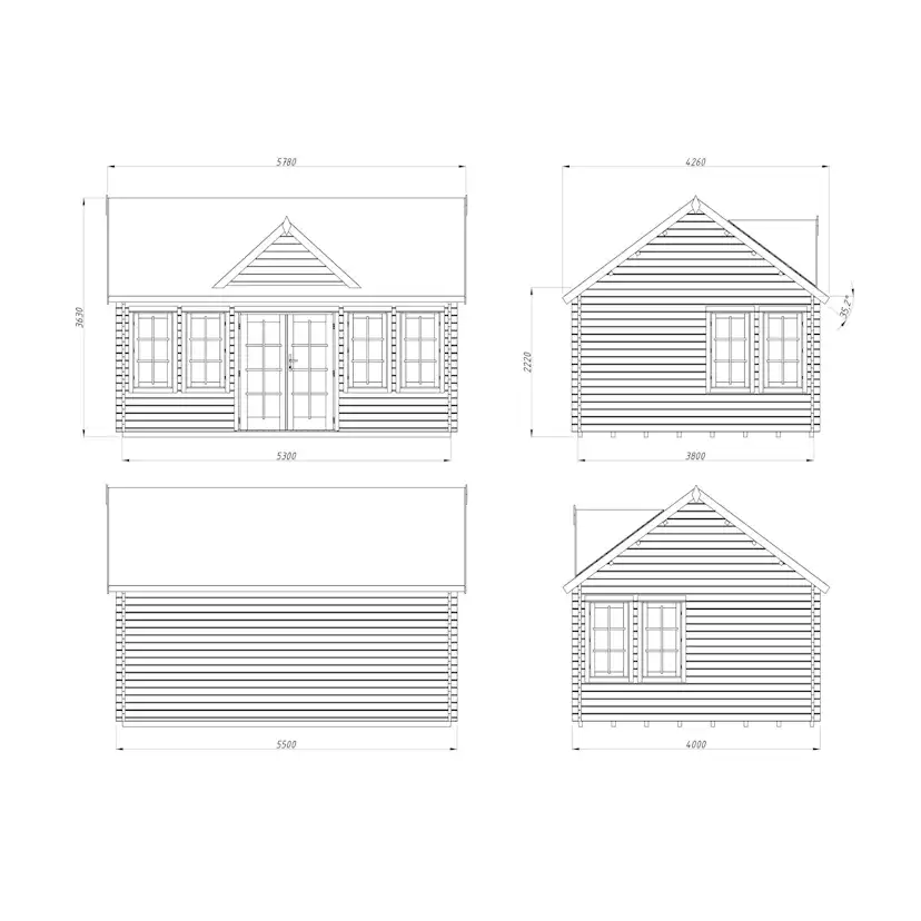 Stuga Palmako Claudia 20,1 m2