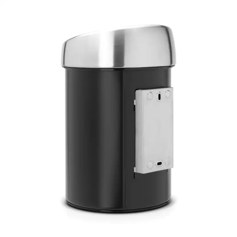 Touch Bin® 3Ltr / Brilliant Steel lock Matt Svart Färg: Matt Svart