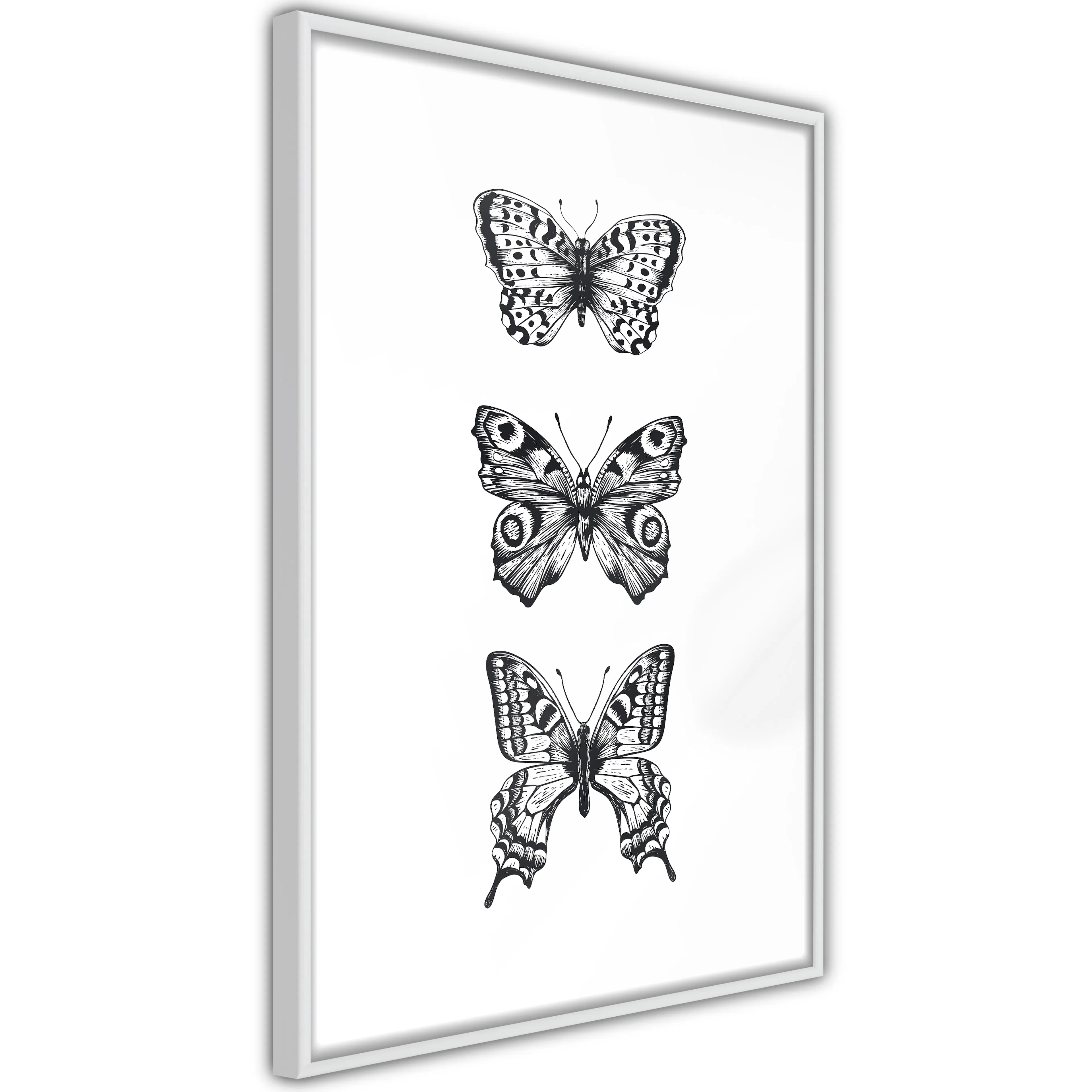 Poster Artgeist Affisch Three Butterflies
