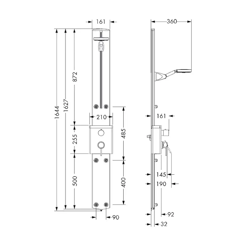 Duschpanel Hansgrohe Raindance Air