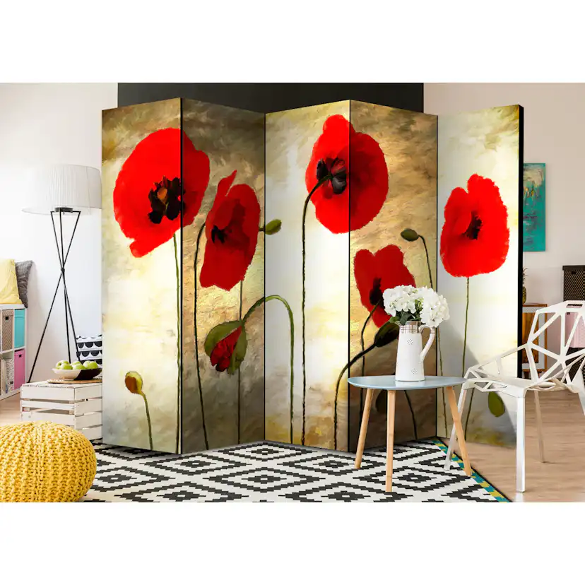 Rumsavdelare Arkiio Golden Field of Poppies II 225x172 cm