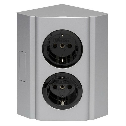 Kopplingsbox Beslag Design Dubbelt eluttag