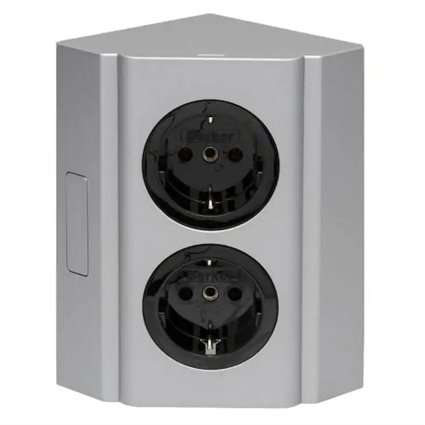 Kopplingsbox Beslag Design Dubbelt eluttag