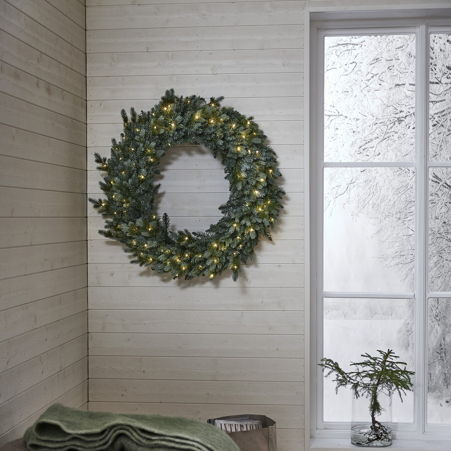 Krans Star Trading Greyland 100 cm LED-Ljuskrans