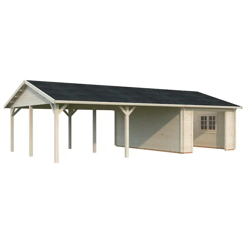 Garage Palmako Roger med Carport 53,1 m2