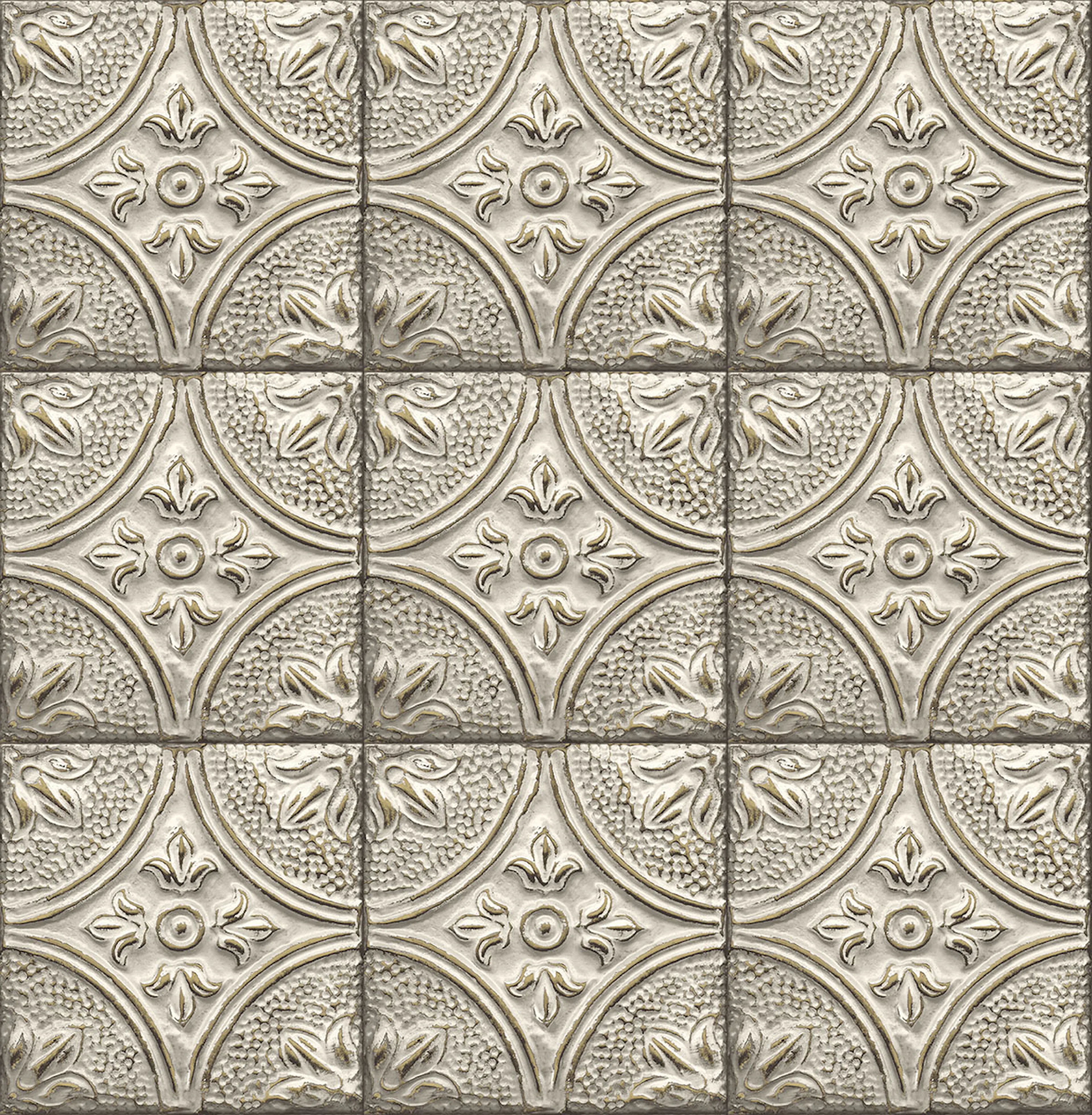 Tapet A Street Prints Tin Tile FD23764