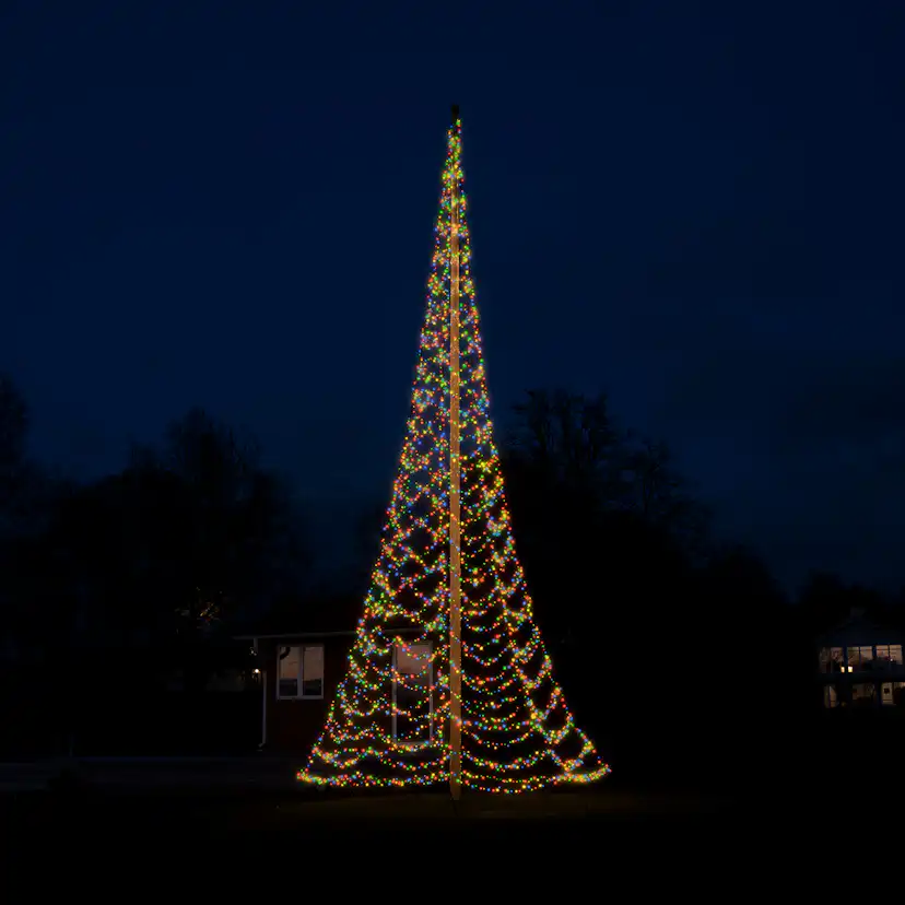Flaggstångsbelysning Glimma 8 m 1520 LED DUOLED med app 8m, 1520 ljuskällor, DUOLED