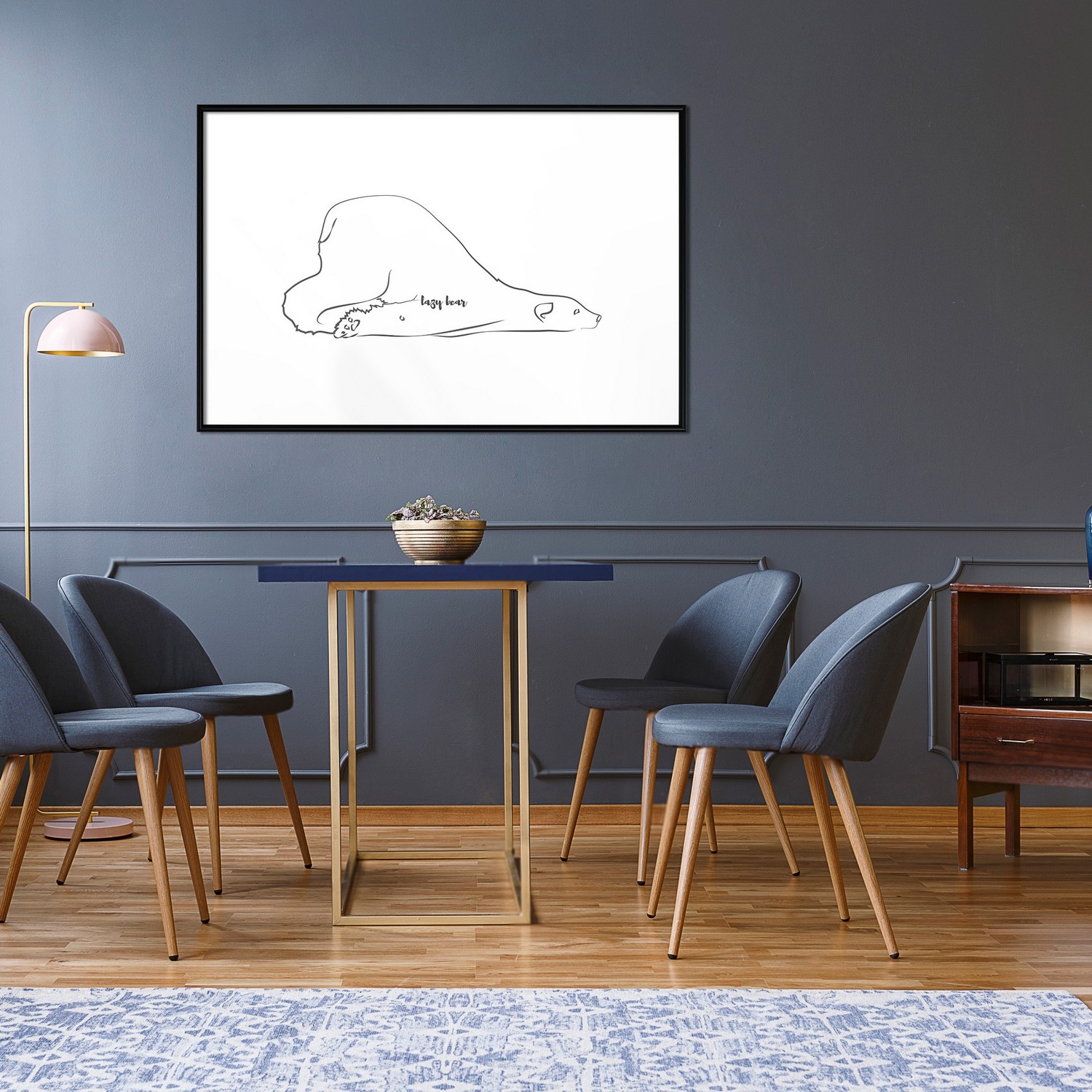 Poster Artgeist Affisch Lazy Bear