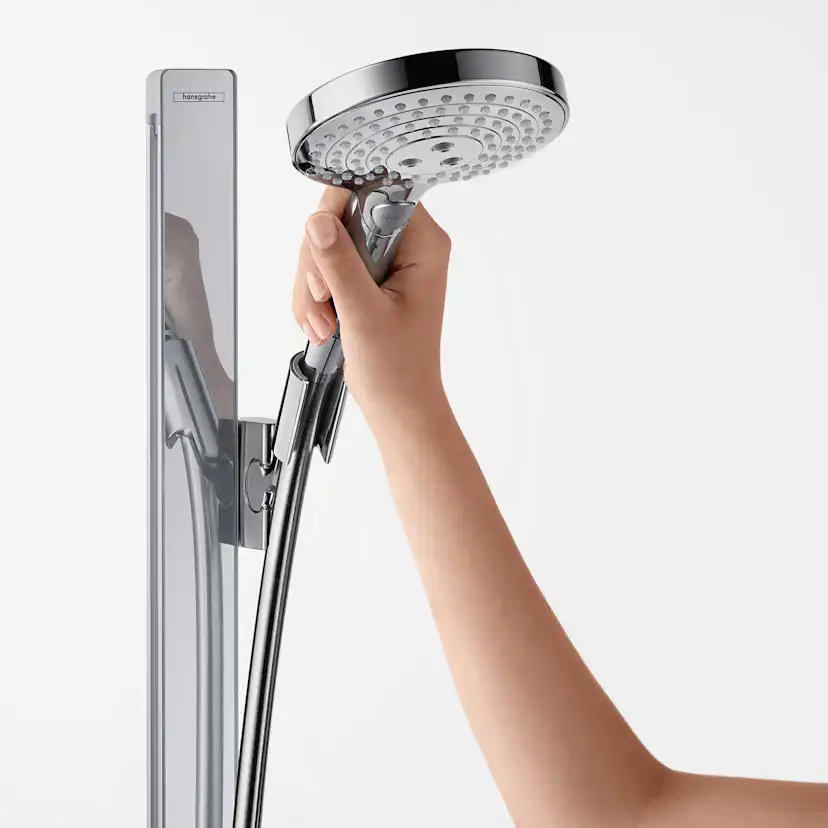 Raindance Select S Duschset 120 3jet med duschstång 150 cm o Krom, Utan EcoSmart
