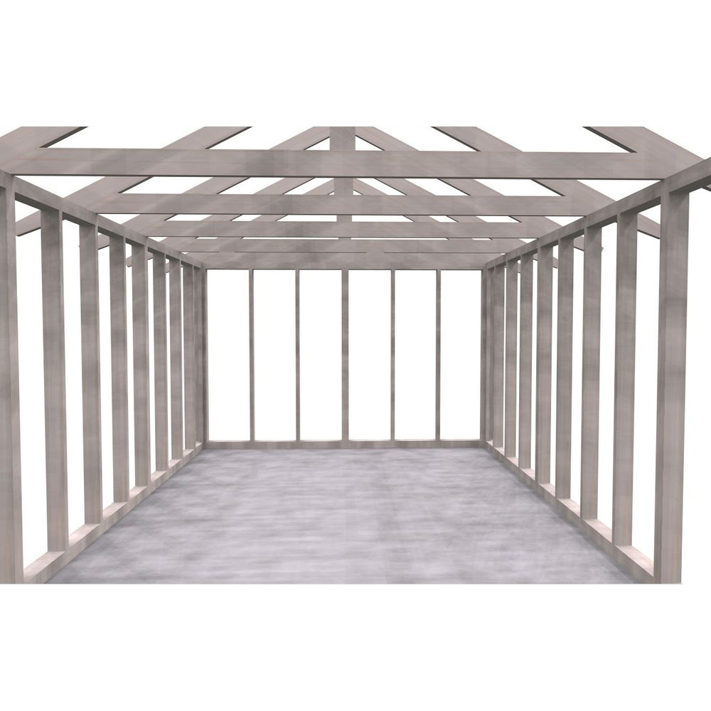 Attefallsstomme Byggstommar 27 grader 7200x3940 mm