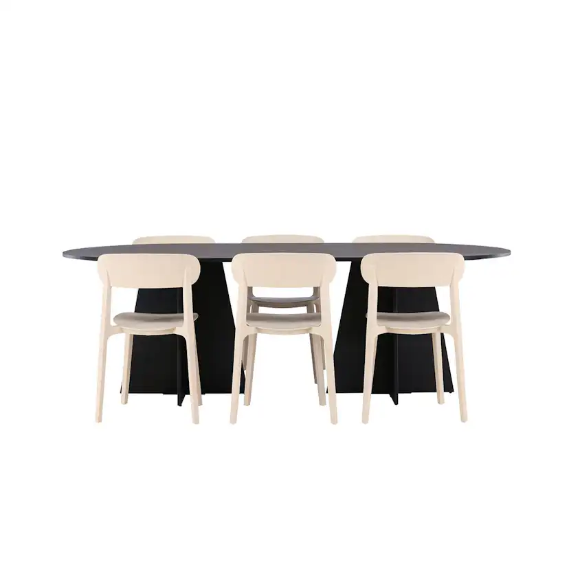 Matgrupp Venture Home Bootcut Oval med 6 st Åstol