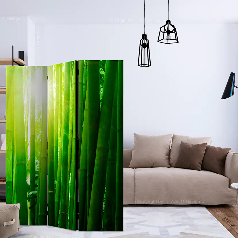 Rumsavdelare Skärmvägg Arkiio Sun And Bamboo 135x172 cm