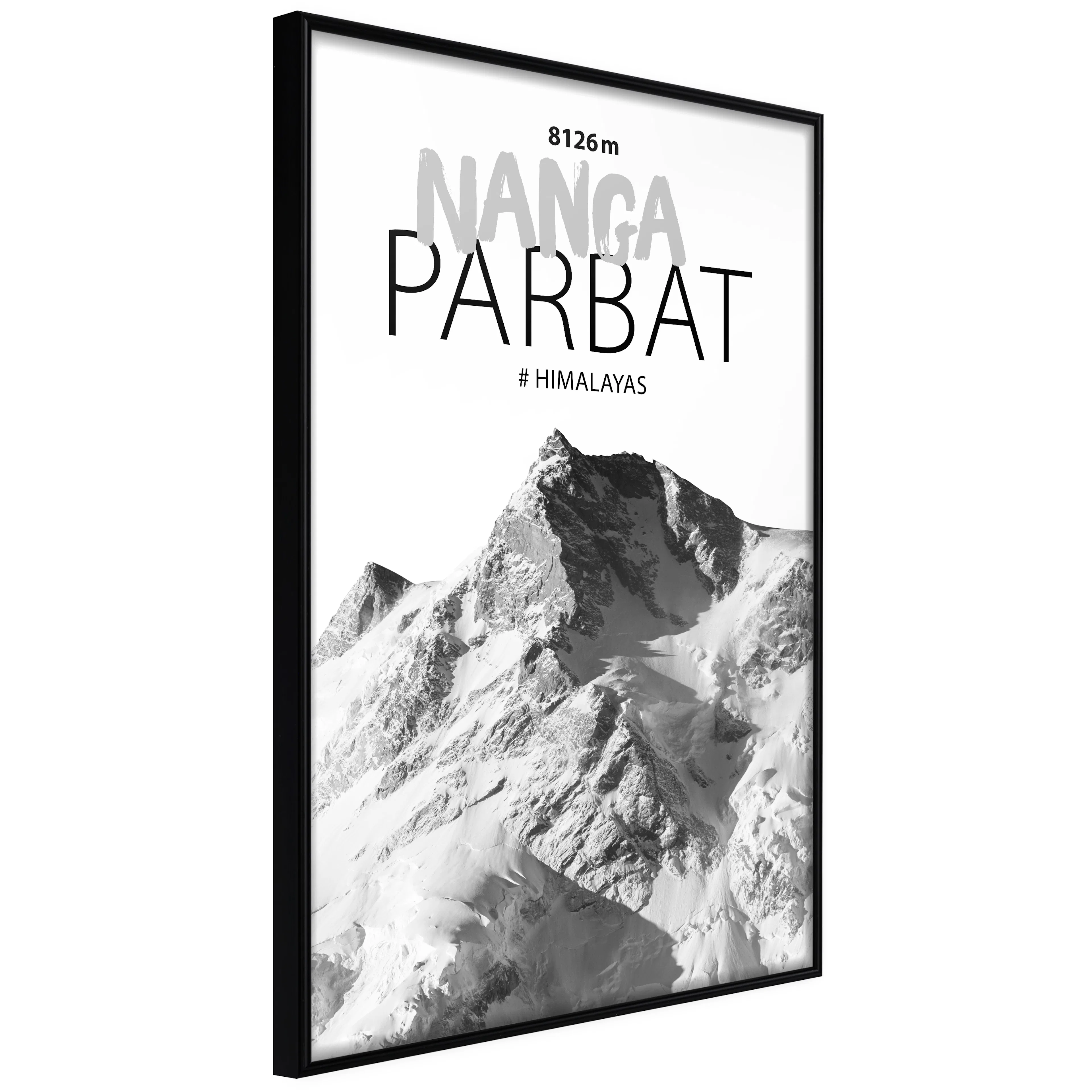 Affisch - Nanga Parbat [Poster] 40x60 Svart ram, 40x60 cm