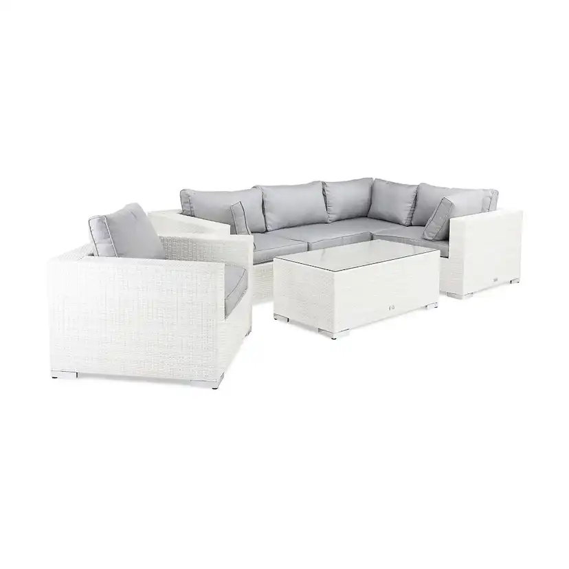 Loungegrupp Comfort Garden Bahamas Soffa 5-sits med Bord med Fåtölj