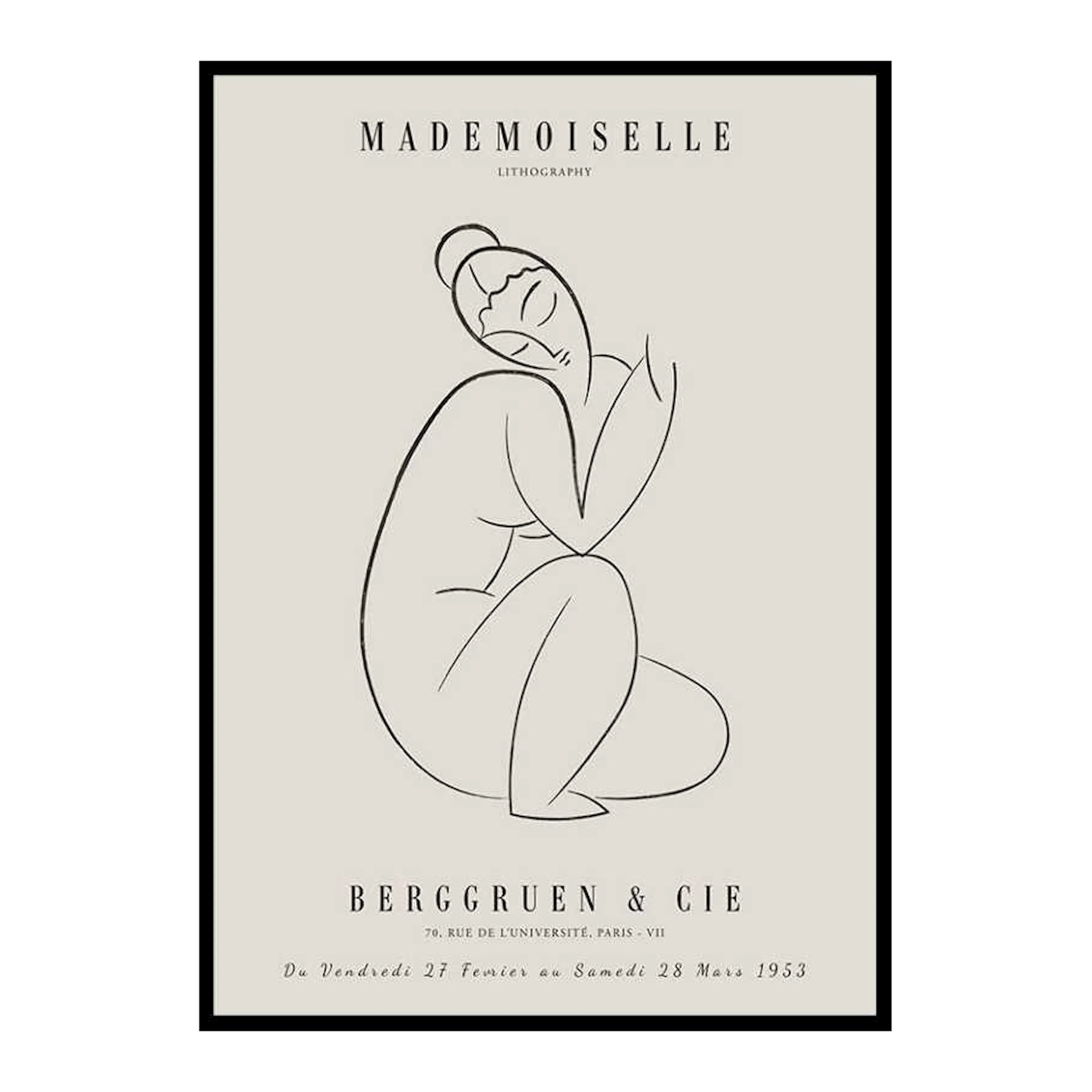 Picasso Mademoiselle No2 50x70 cm