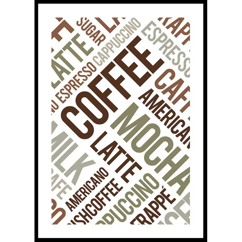 Poster Gallerix Coffee Typography