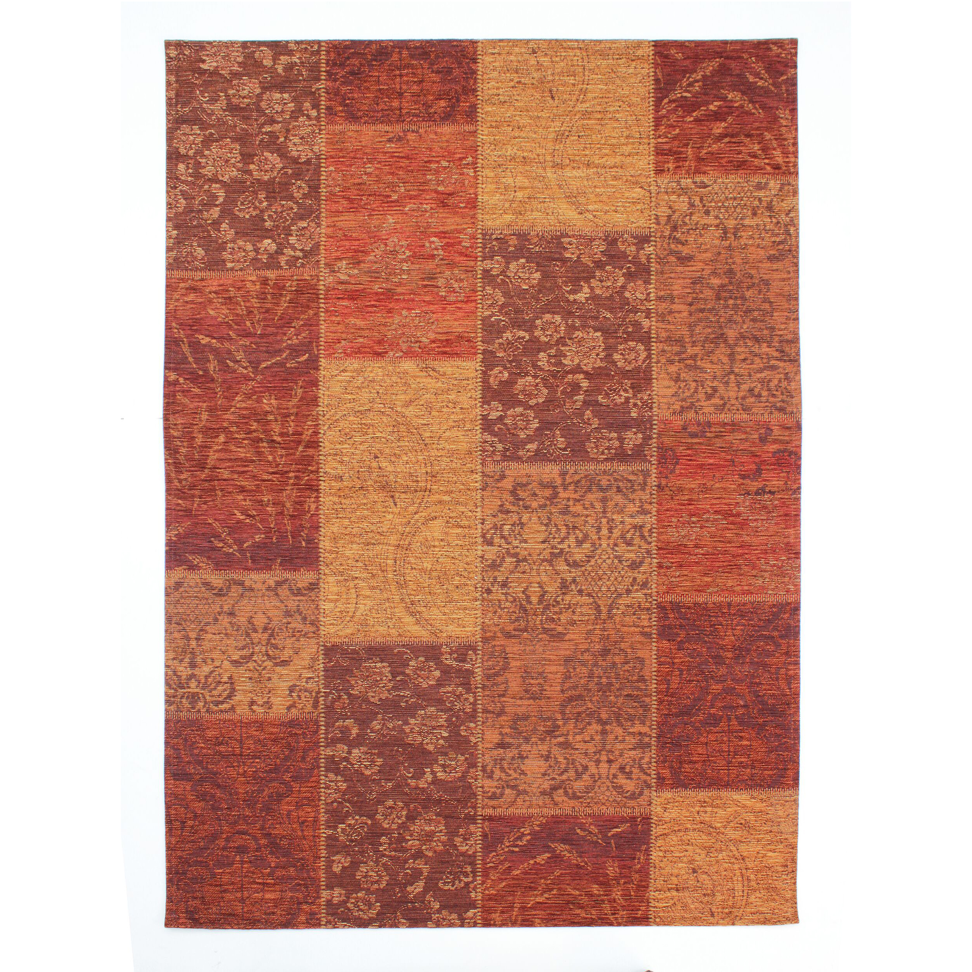 PATCHWORK CHENILLE Orange 200X290 Orange