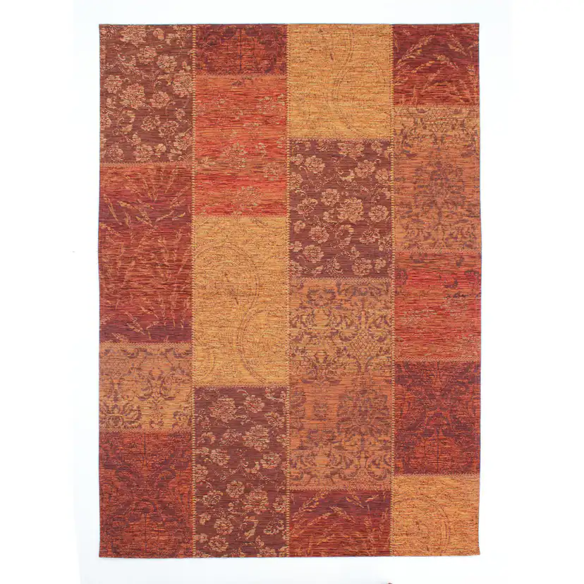 PATCHWORK CHENILLE Orange 200X290 Orange