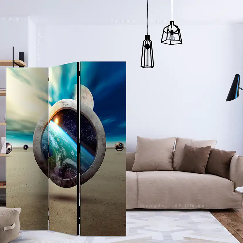 Rumsavdelare Skärmvägg Arkiio Planet Walk 135x172 cm
