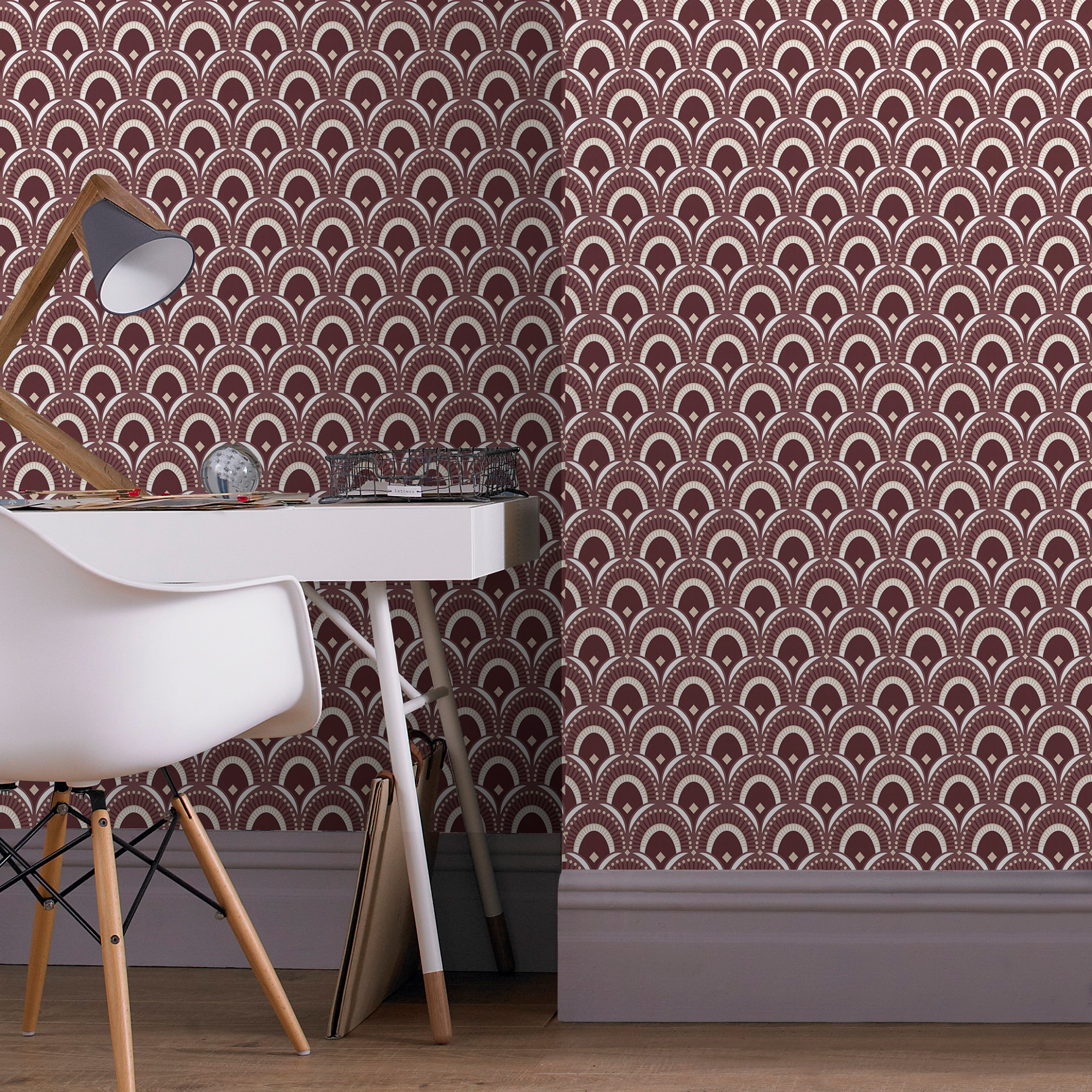 Tapet Superfresco Easy Peacock Bordeaux