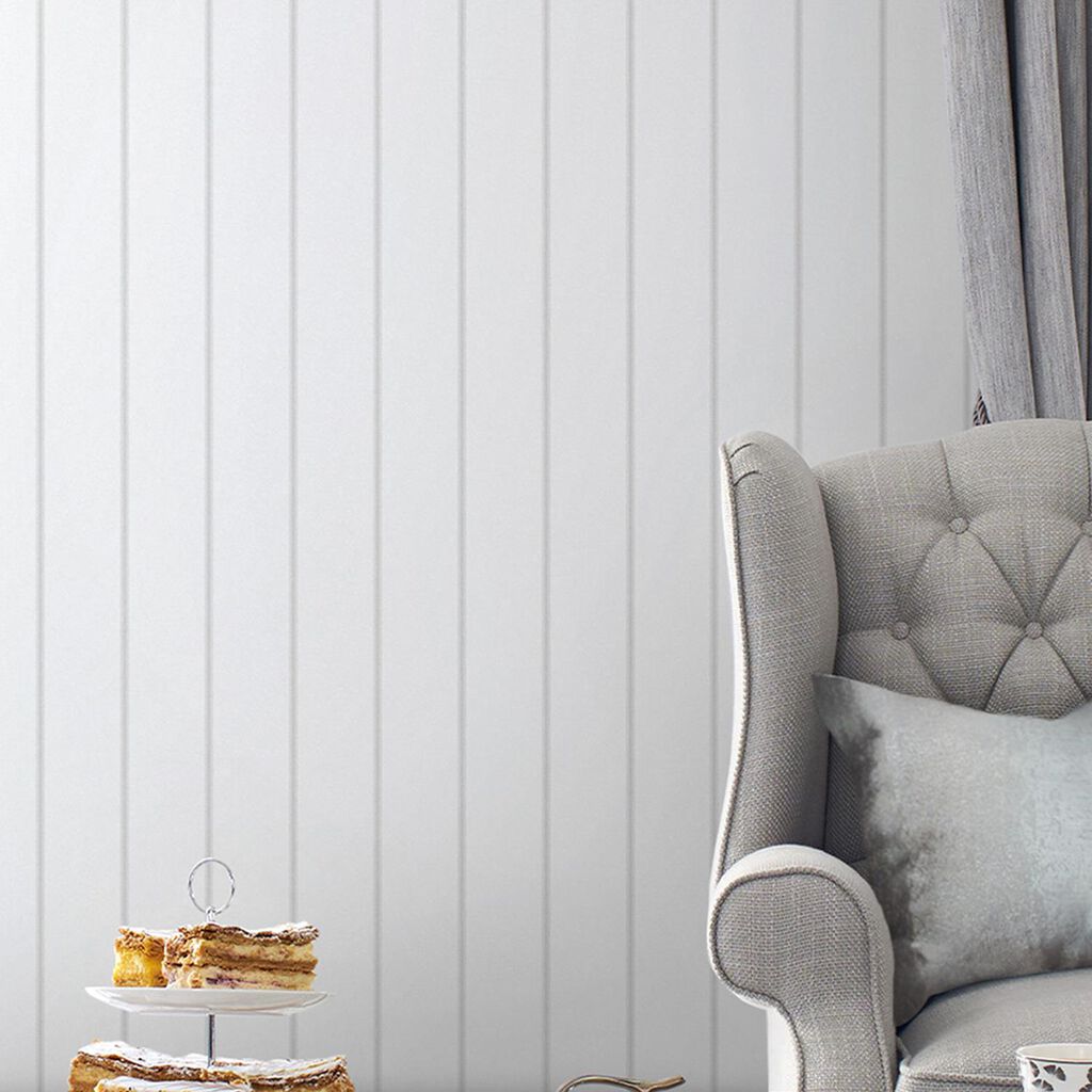 Tapet Laura Ashley Saltram Stripe Sugared Grå 118492